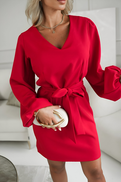 Lira™ | Elegante Abito in Seta con Cintura