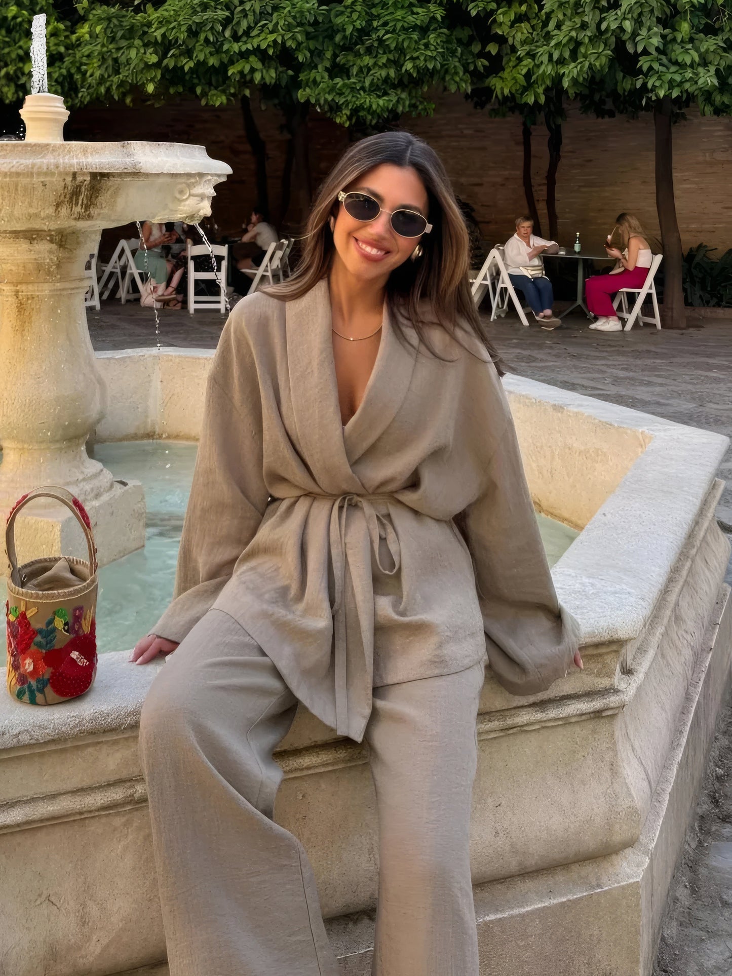Bella | set kimono linnen