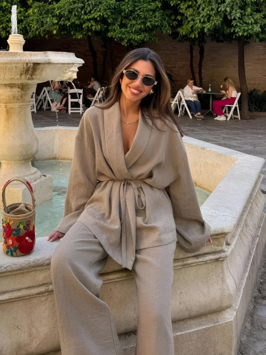 Bella | set kimono linnen