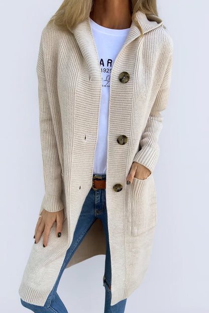 Sola™ | Elegante cardigan con cappuccio