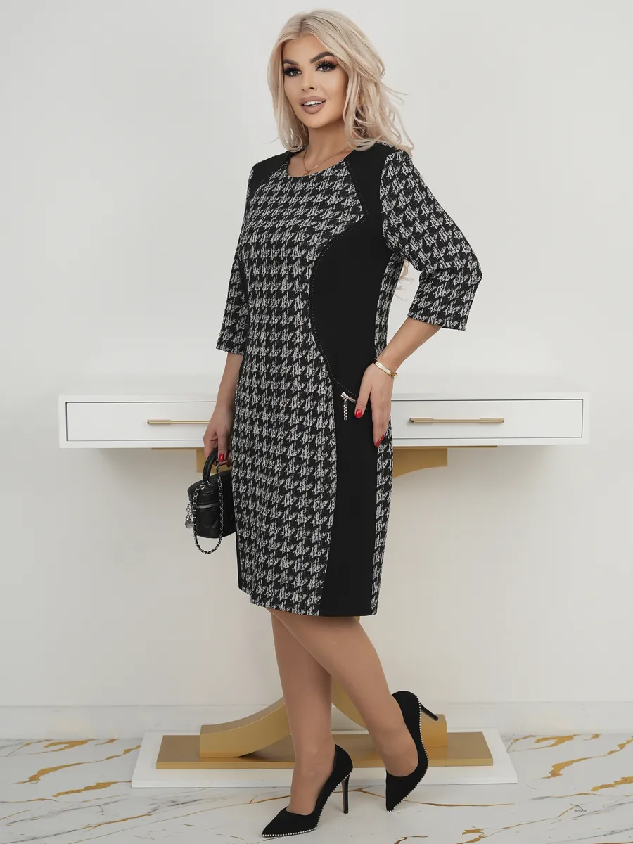 Lysa™ | Abito Midi a Motivo Elegante