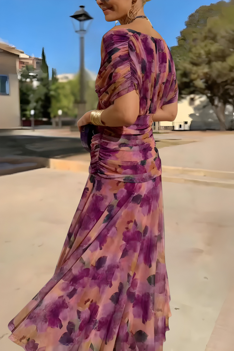 Yalena™ | Elegante vestito maxi floreale