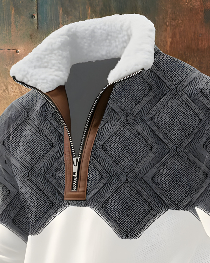 Hugo™ | Maglione Mezza Zip Confortevole e Testurizzato