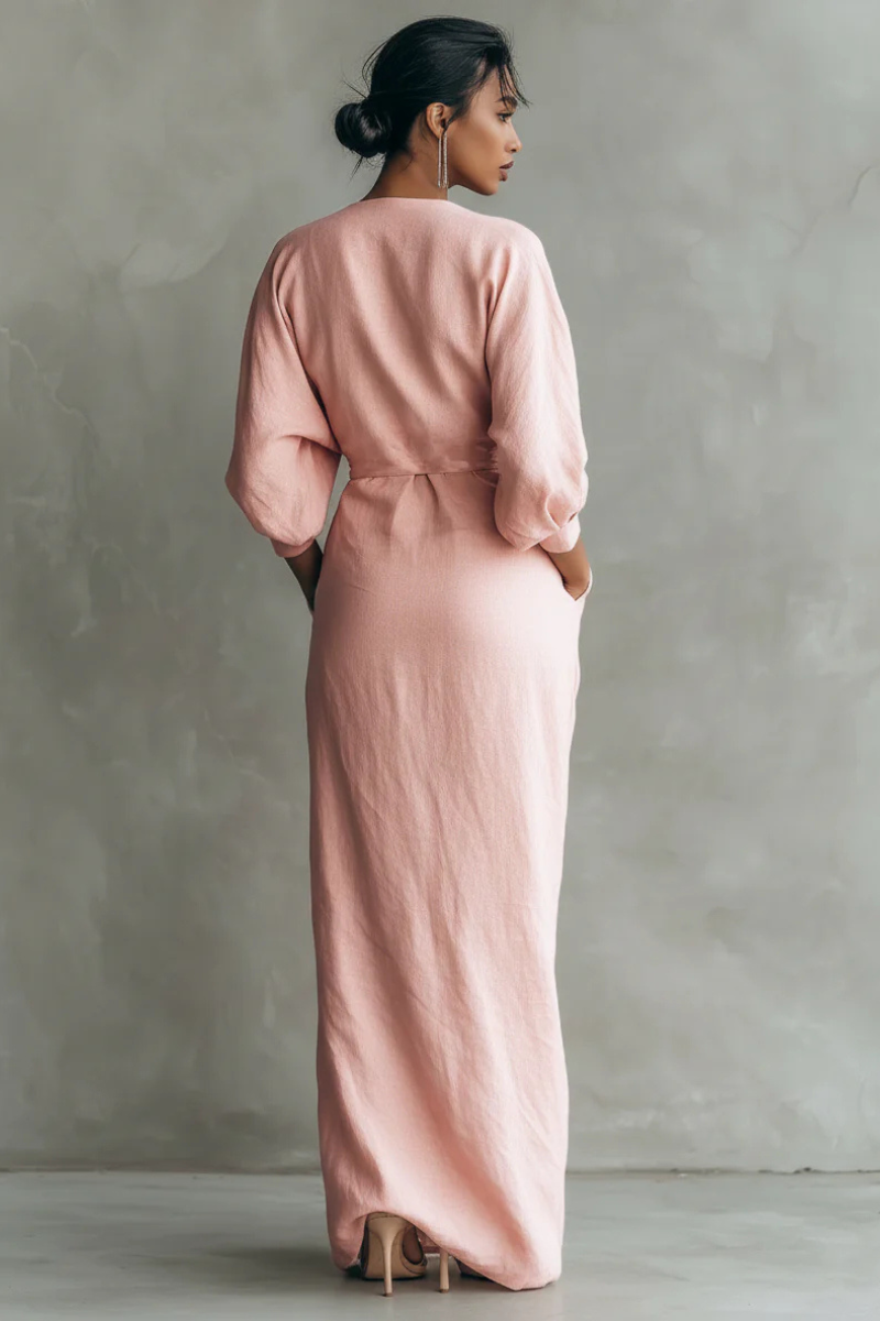 Nina™ | Abito Maxi Avvolgente Elegante