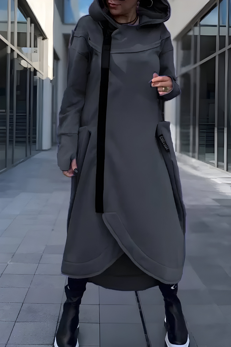 Estelle™ | Abito Hoodie Lungo con Zip