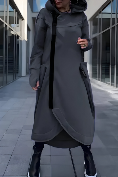 Estelle™ | Abito Hoodie Lungo con Zip