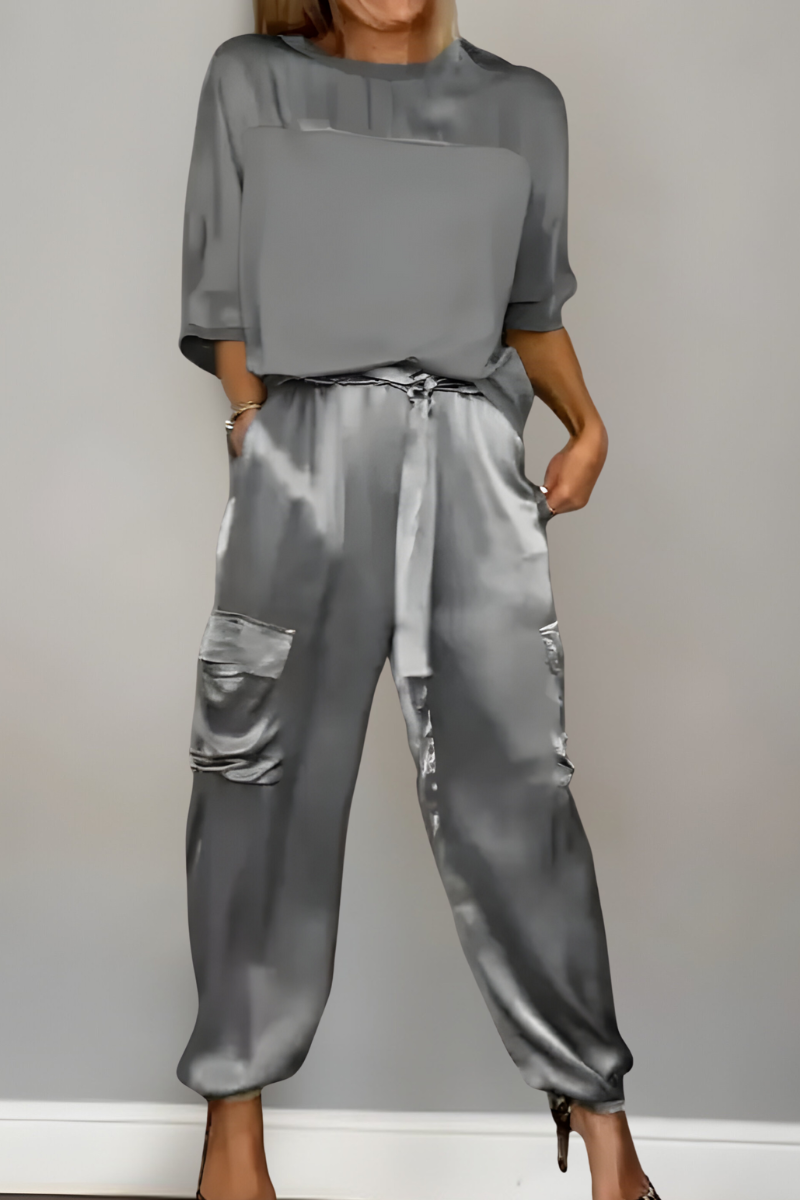 Enya™ | Elegante Set Abbinato in Seta