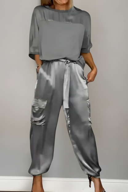 Enya™ | Elegante Set Abbinato in Seta