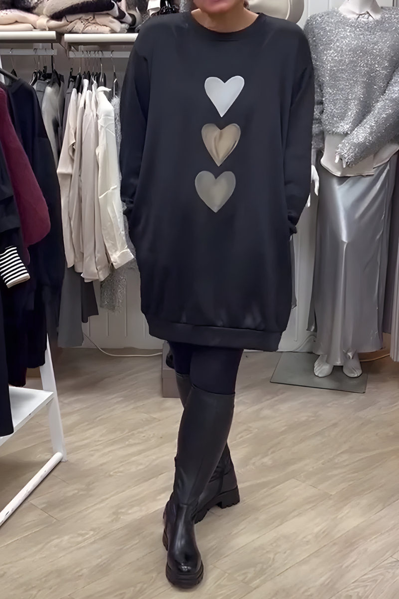 Nara™ | Abito felpa lungo casual