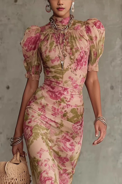 Vina™ | Elegante Maxi Abito a Fiori