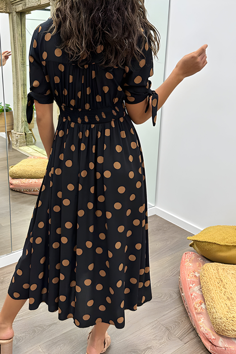 Noria™ | Elegante abito a pois