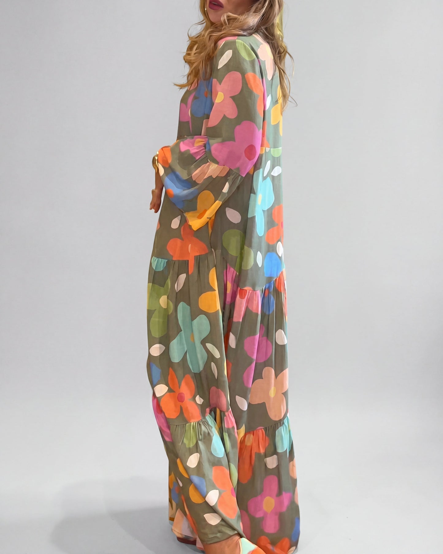 Zavi™ | Abito Maxi a Fiori Elegante