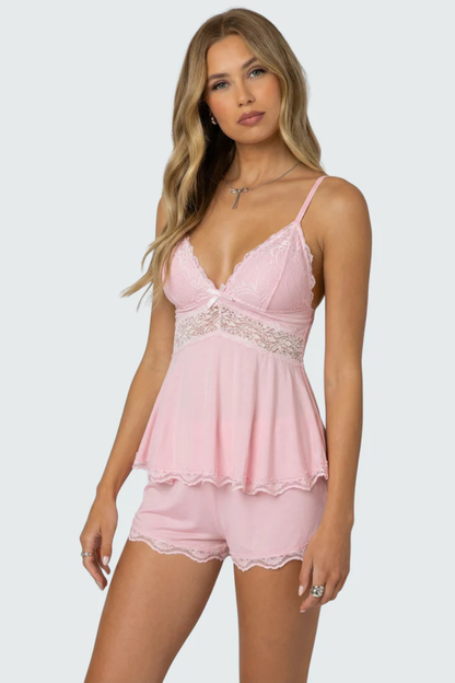 Meya™ | Set da Notte Elegante in Pizzo