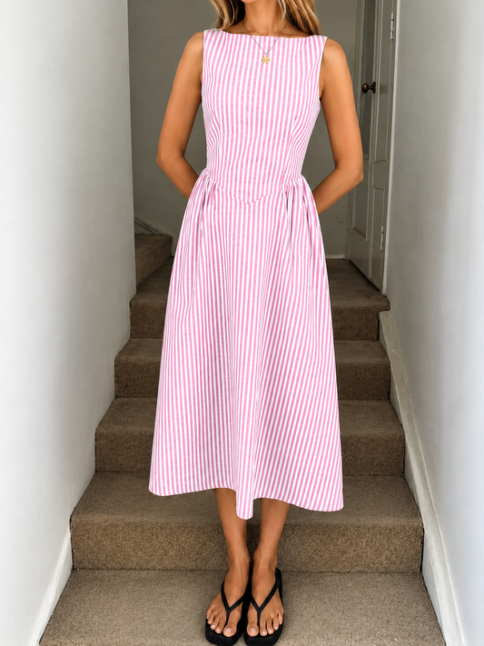 Denise™ | Elegante Abito Midi Camuffa Pancia