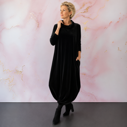 Leona™ | Elegante Vestito Maxi in Velluto