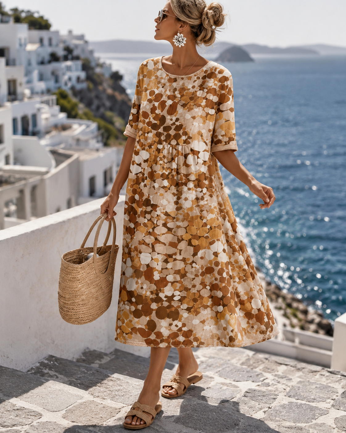 Zara™ | Abito Estivo Camuffa Pancia a Fiori