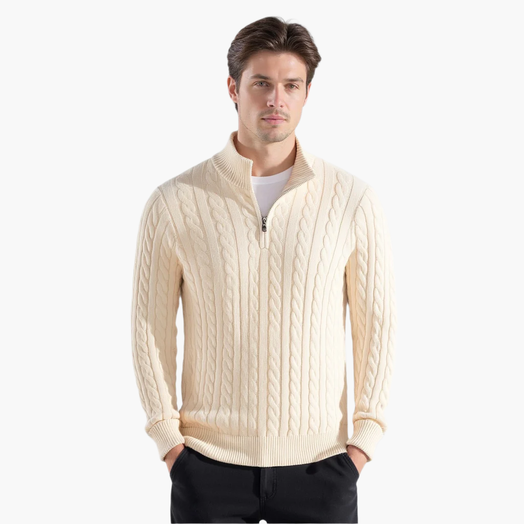 Eamon™ | Maglione classico a mezza zip