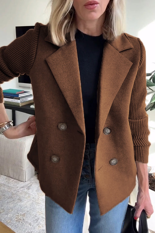 Amelia | Elegante blazer con maniche in maglia