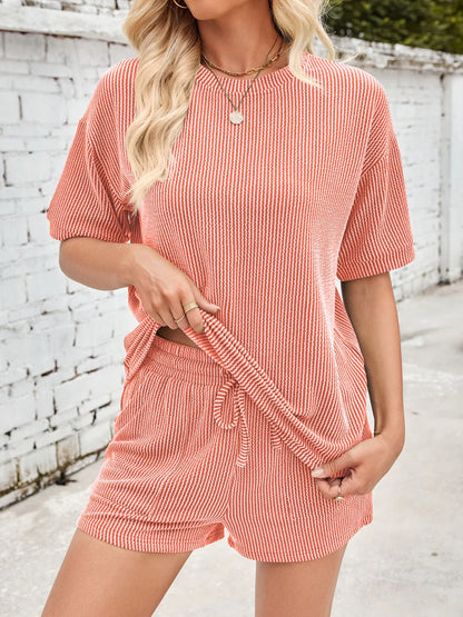 Jinte | Completo loungewear in morbido tessuto a coste