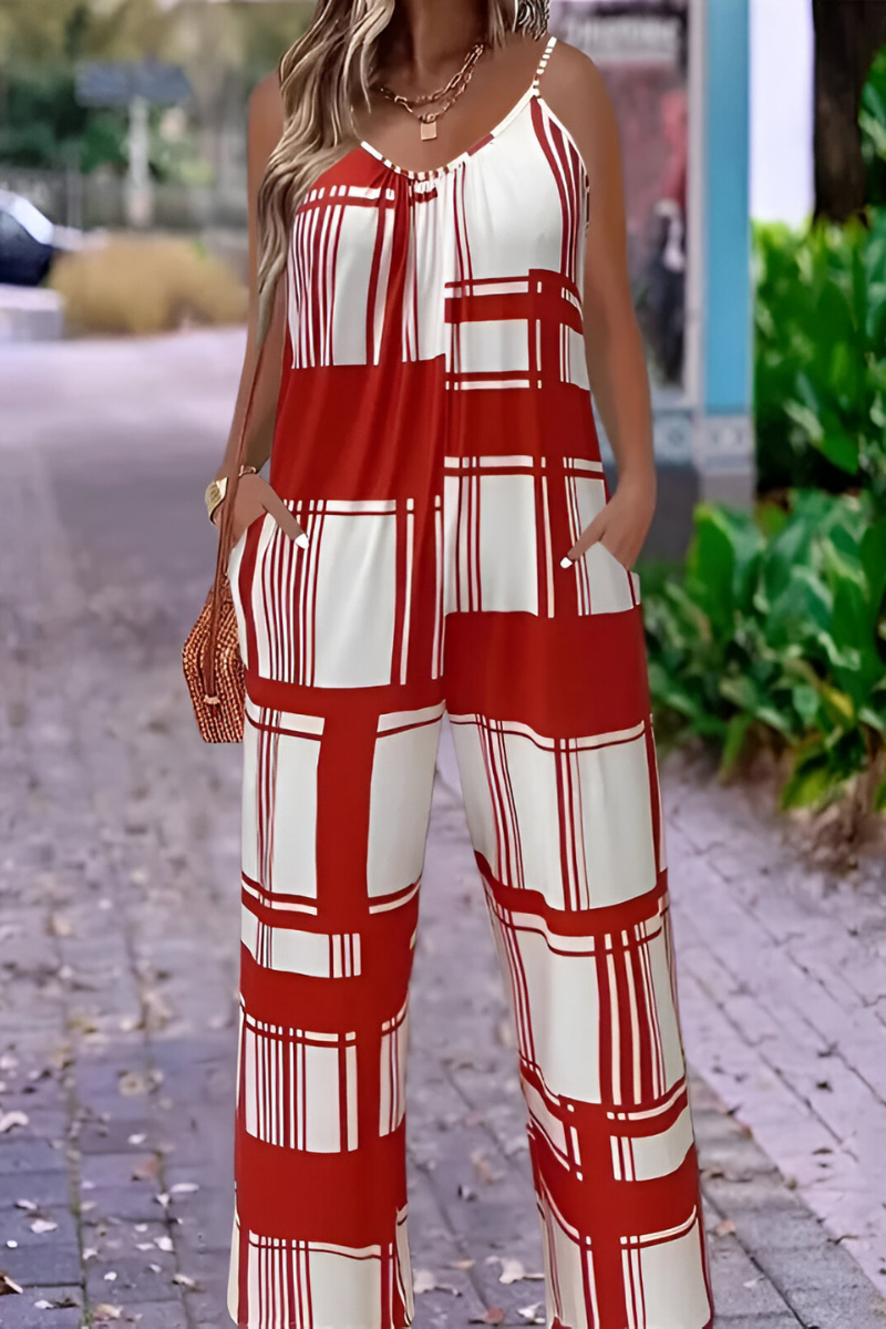 Niva™ | Tuta Shimmer Elegante con Pantaloni Ampi