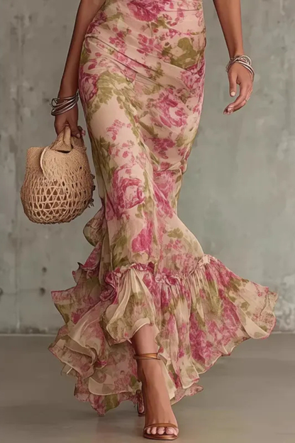 Vina™ | Elegante Maxi Abito a Fiori