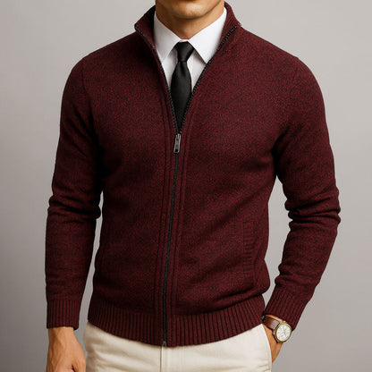 Davi™ | Maglione Zip Moderno Texture