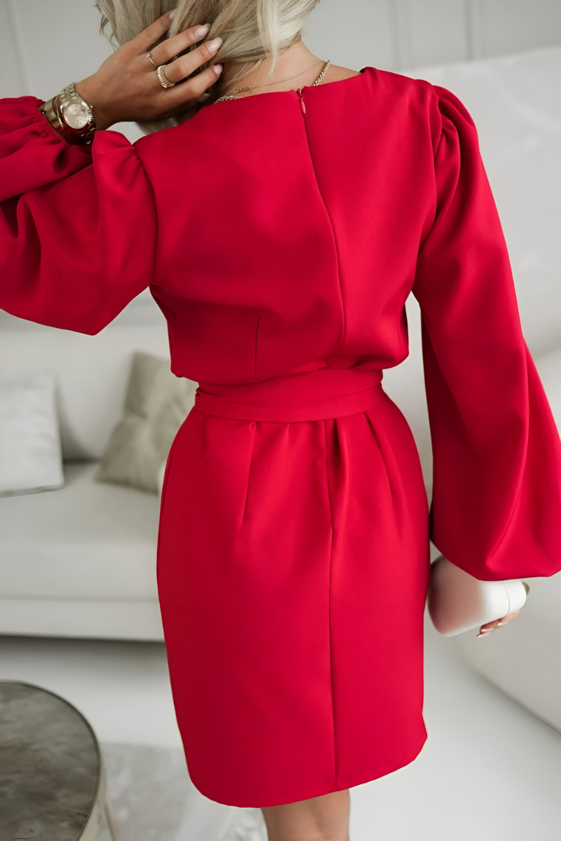 Lira™ | Elegante Abito in Seta con Cintura