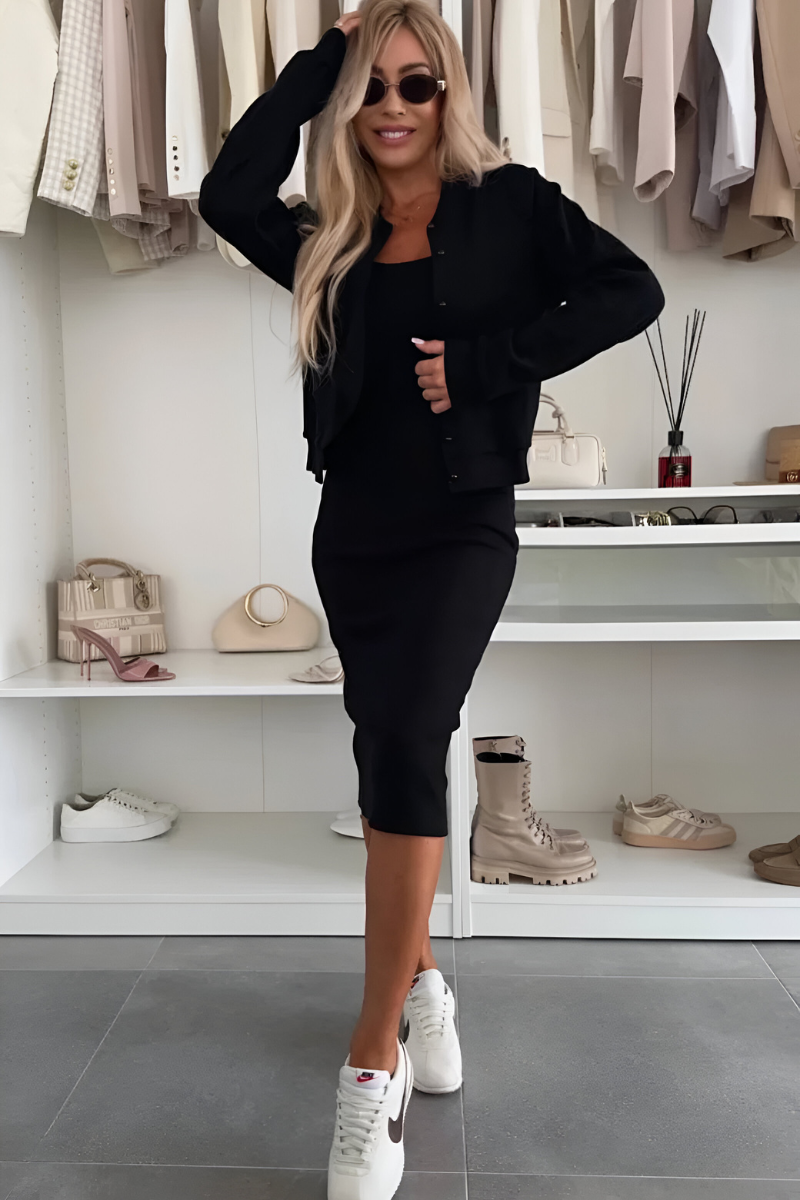 Manon™ | Abito Midi Confortevole & Giacca