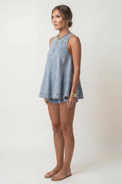 Mira™ | Set Denim Casual Loose