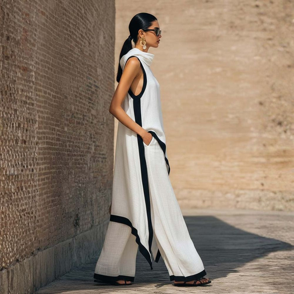 Jovanne™ | Elegante Set in Lino a Due Pezzi