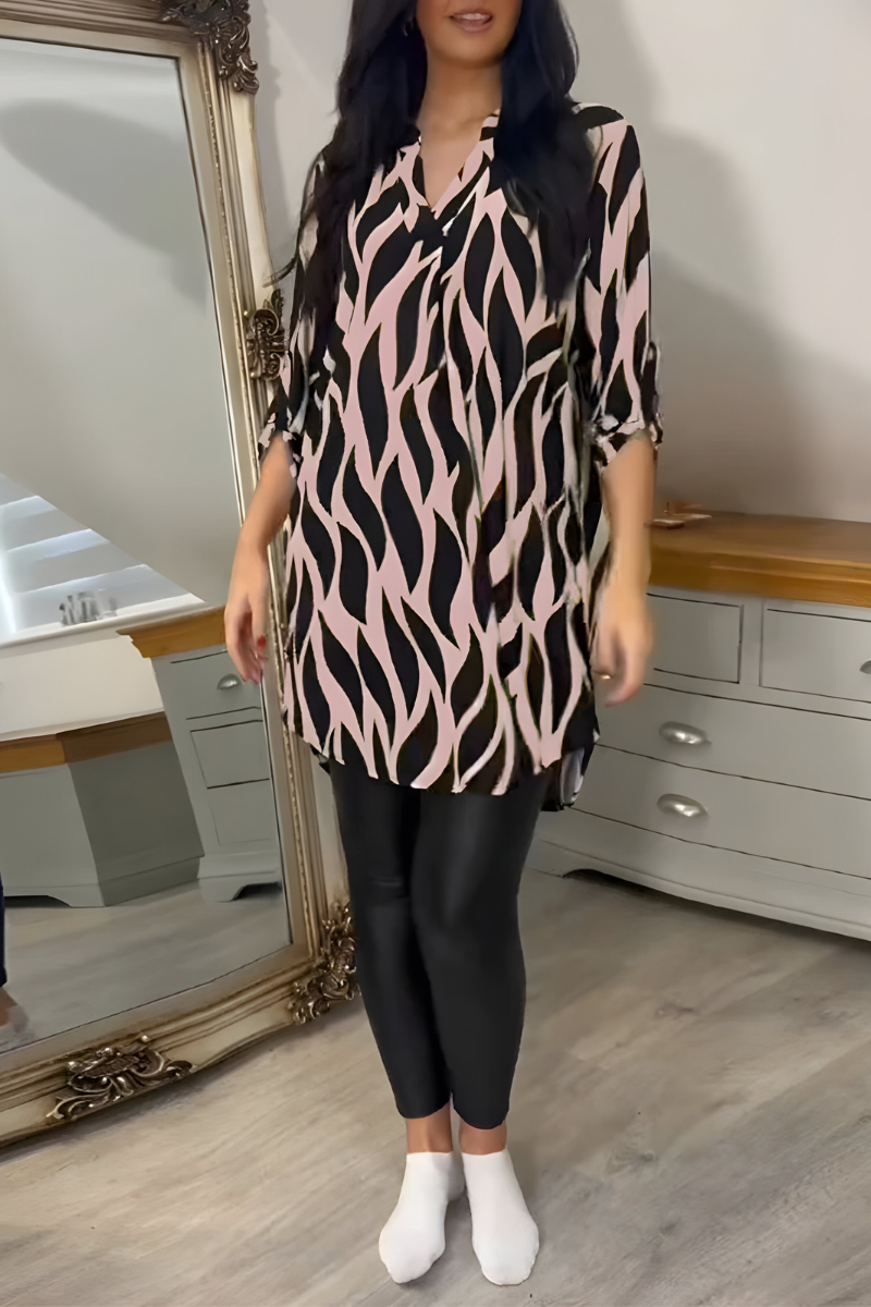 Tessa™ | Top Elegante e Fluida con Stampa