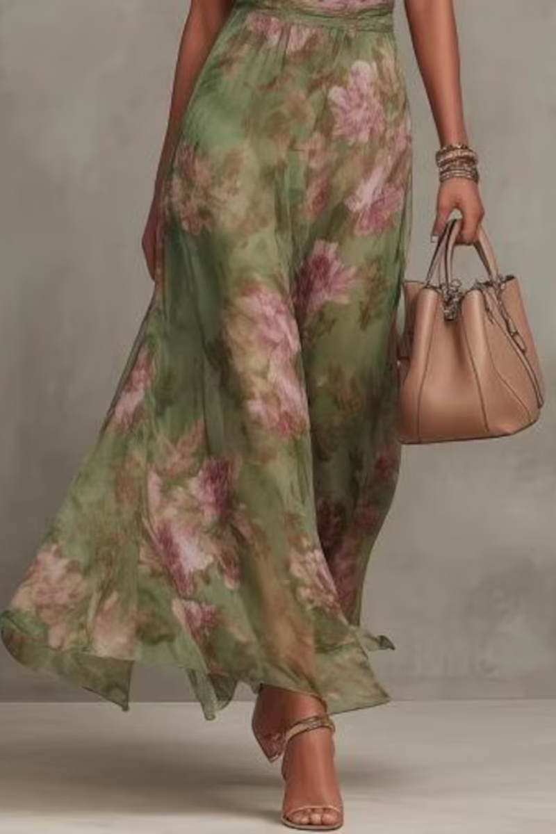 Yuna™ | Elegante Vestito Maxi a Fiori
