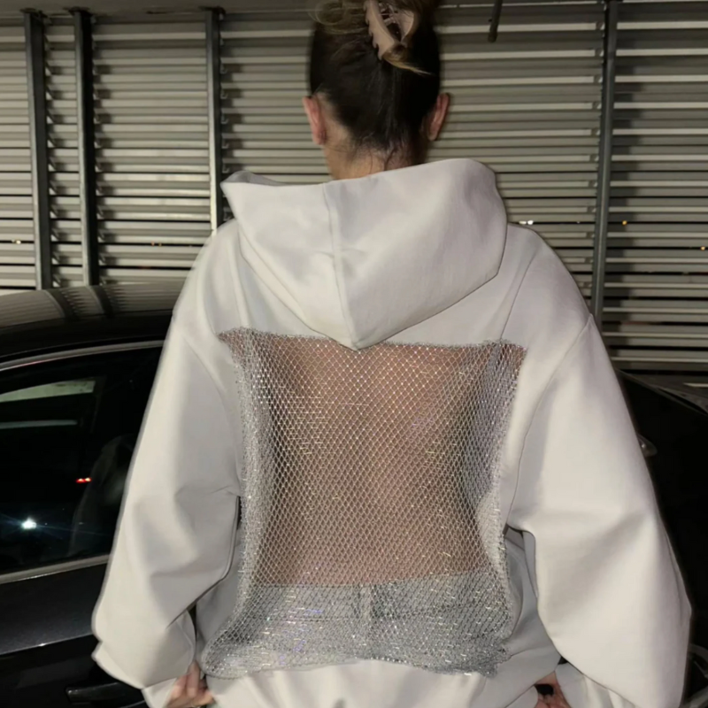 Lirane™ | Maglione Elegante con Retro di Cristallo