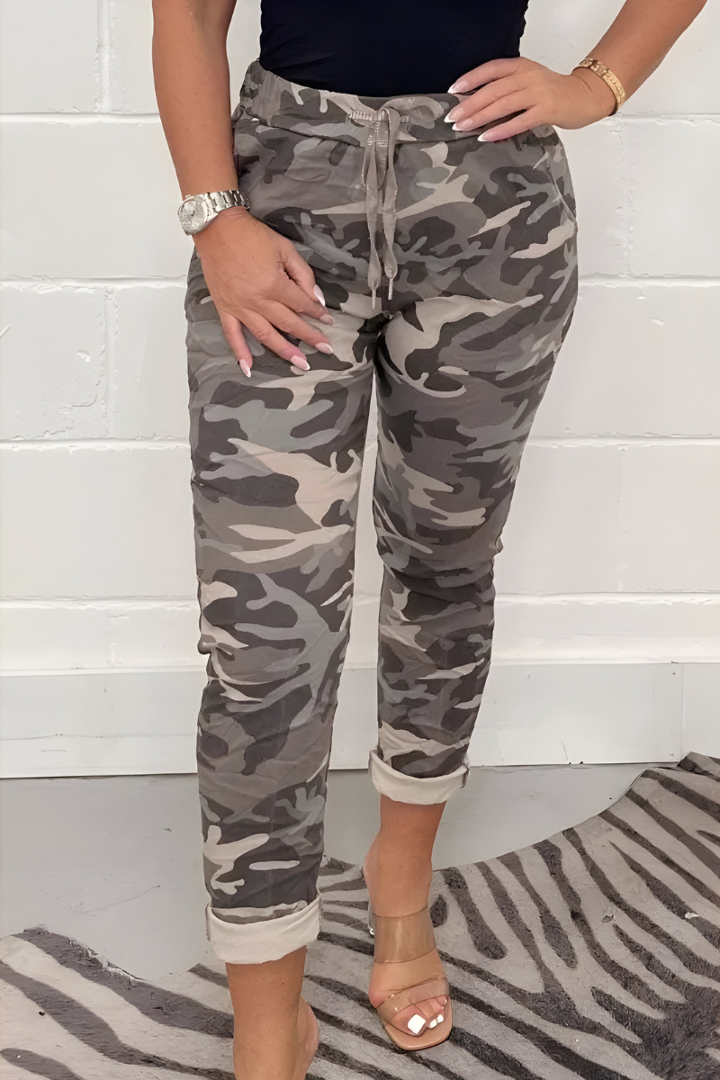 Laryn™ | Pantaloni jogger camouflage casual