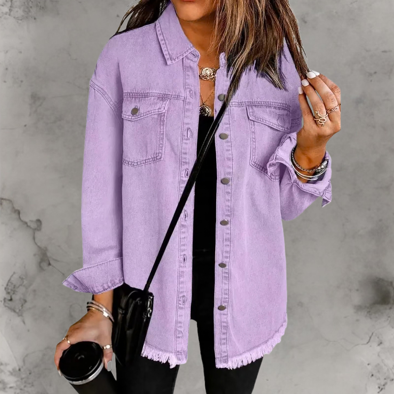 Kian™ | Giacca di Jeans Casual con Bottoni