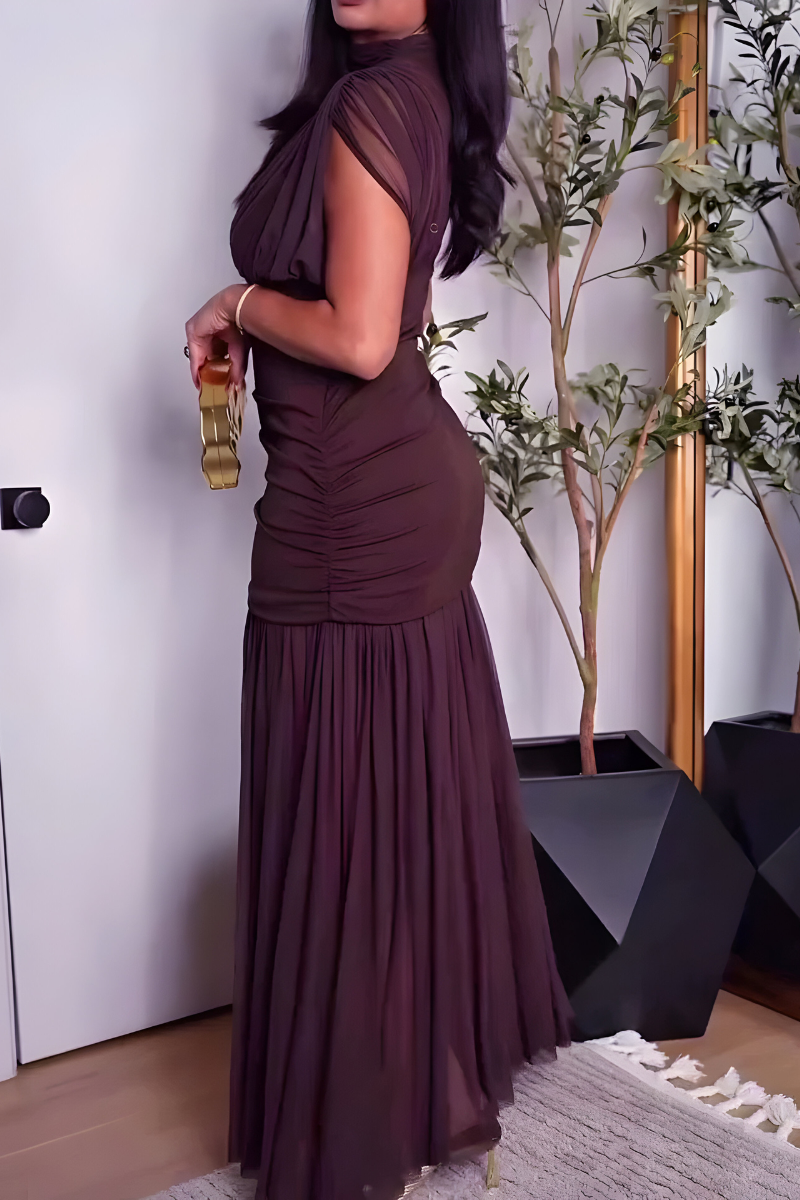 Amaya™ | Elegante abito maxi plissettato