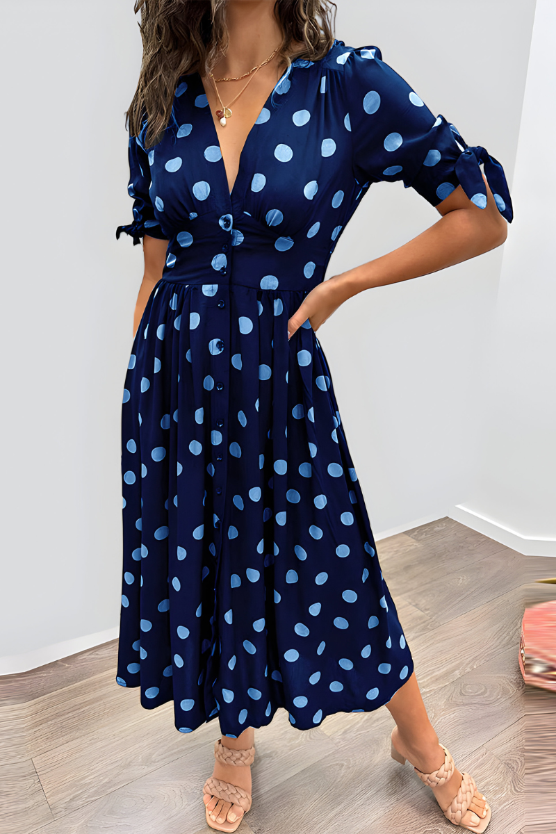 Noria™ | Elegante abito a pois