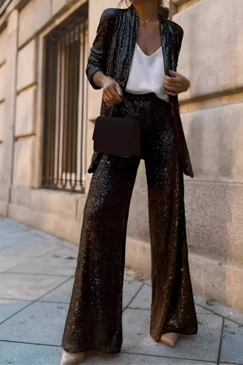 Zami™ | Elegante Set Due Pezzi con Paillettes