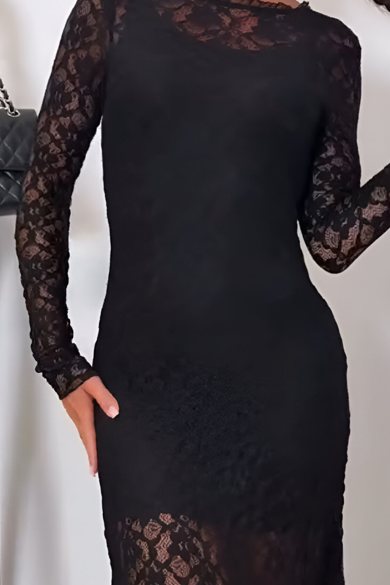 Rona™ | Elegante Maxigonna in Pizzo