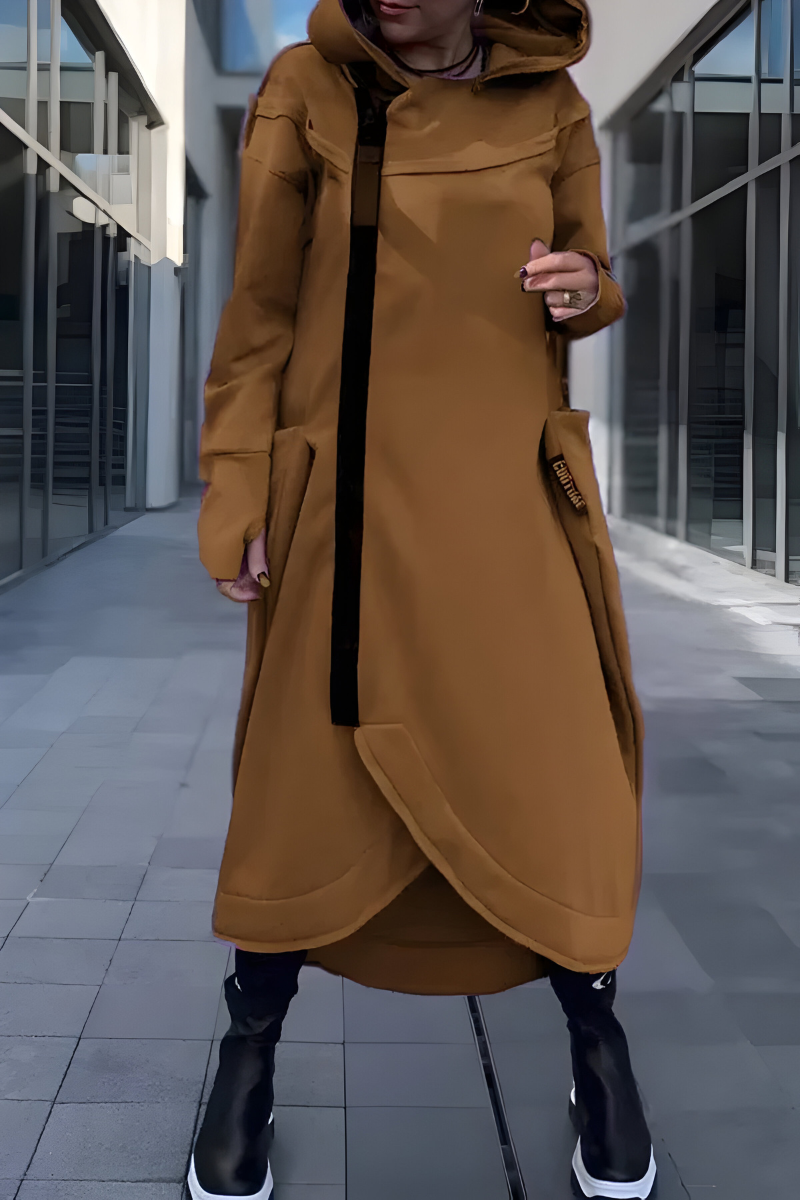 Estelle™ | Abito Hoodie Lungo con Zip