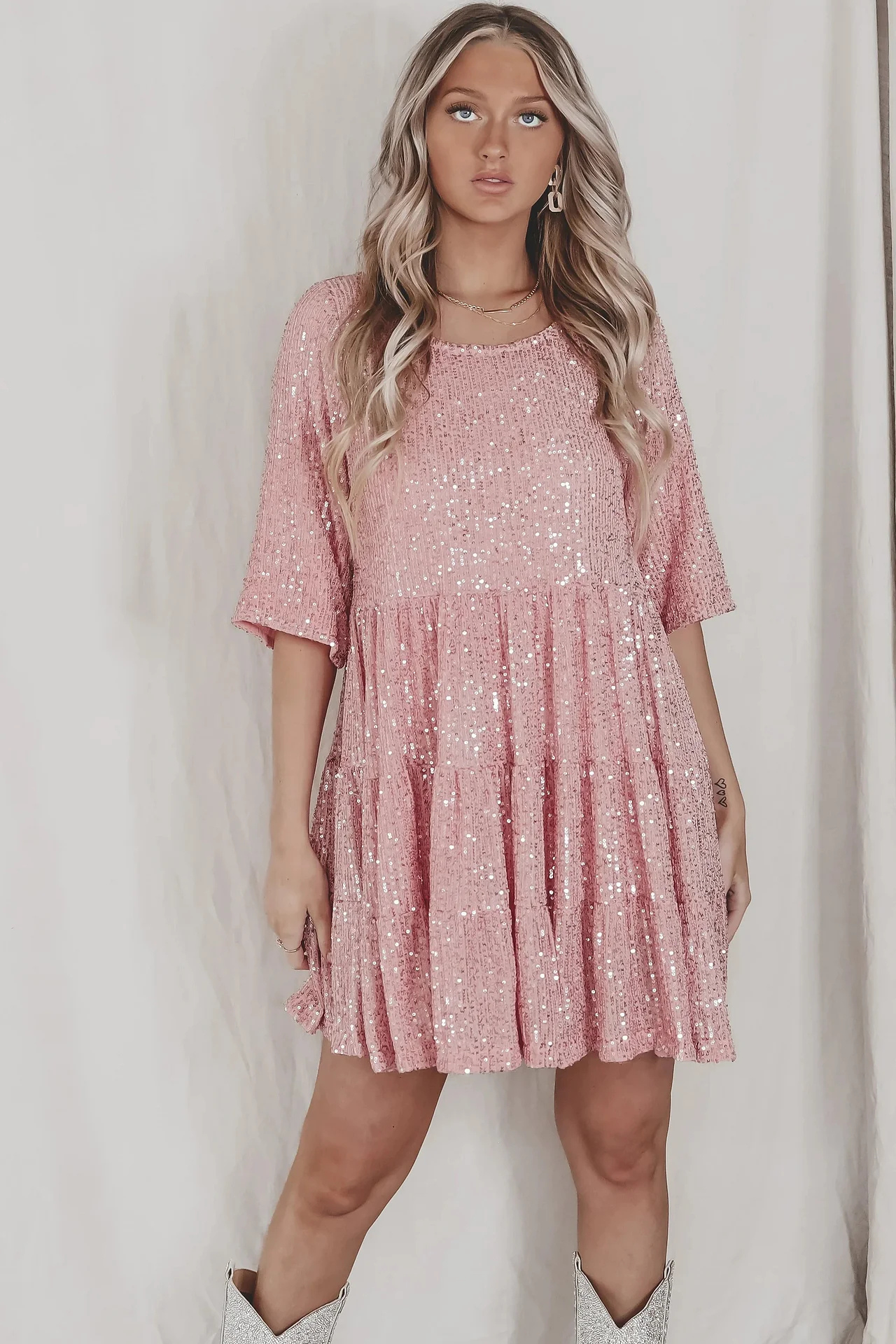 Lilia™ | Elegante abito da festa svasato con paillettes