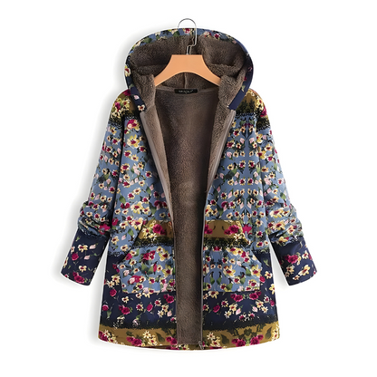 Mira™ | Giacca in Fleece con Fiori Eleganti