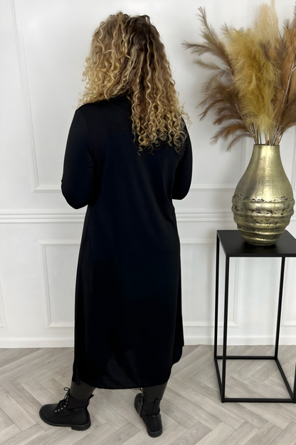 Olivia | Abito Camicia Maxi In Seta Antipiega