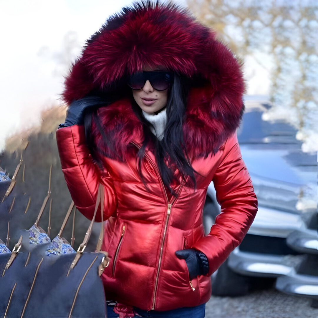 Vigdis™ | Piumino caldo, trendy e spesso con cappuccio