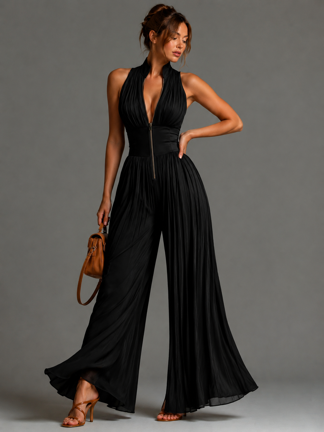 Nicole™ | Elegante Tuta Chiffon con Fiori