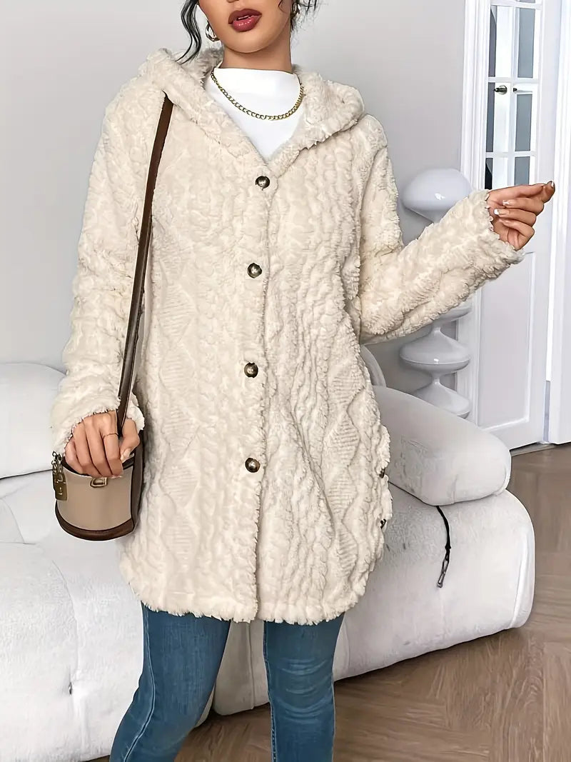 Lisa™ | Giacca Teddy Calda con Cappuccio