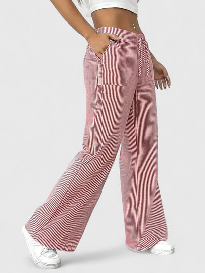Dominique | Pantaloni ampi e confortevoli con dettagli eleganti.