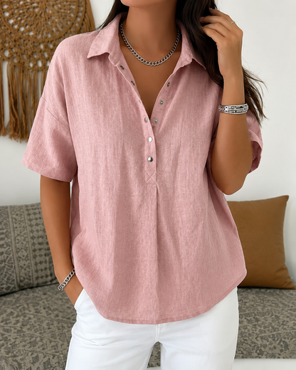 Helena™ | Blusa in Lino Leggera