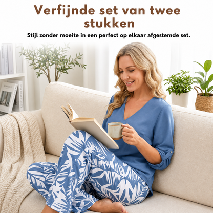 Marielle™ | Elegante Set Con Stampa Foglia