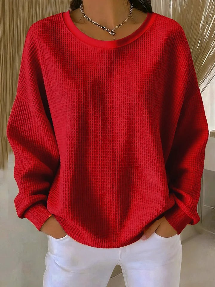 Sari™ | Maglione Casual in Tessuto Strutturato